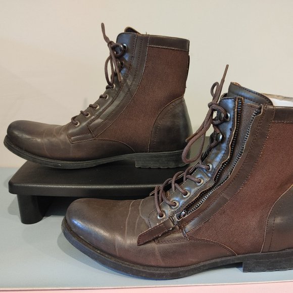 J75 by Jump Defender Size 12 66301M-382 Men\'s Brown Boots Zippers Laces main image 8